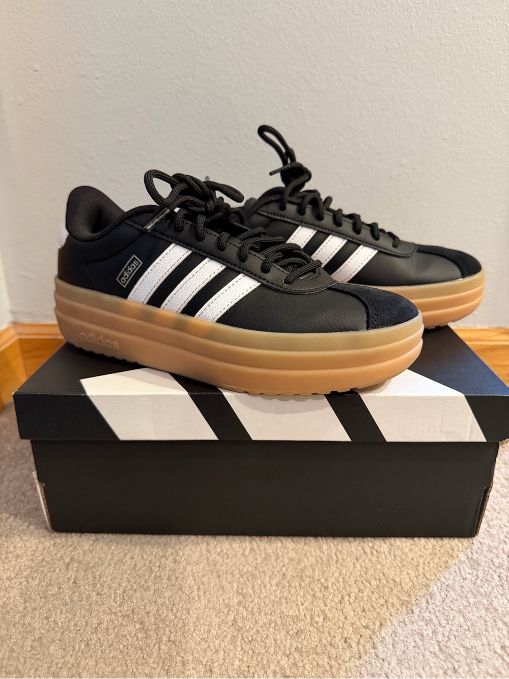 Adidas Black/White Platform VL Court Bold Women’s Sneakers